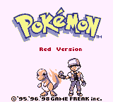 Pokémon Red Title Screen